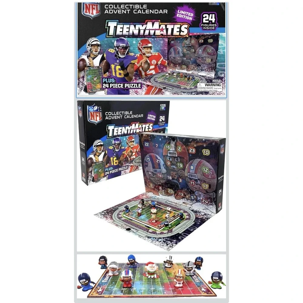 Party Animal Teenymates NFL 2024-25 Color Rush Advent Calendar 24 Figures Sealed